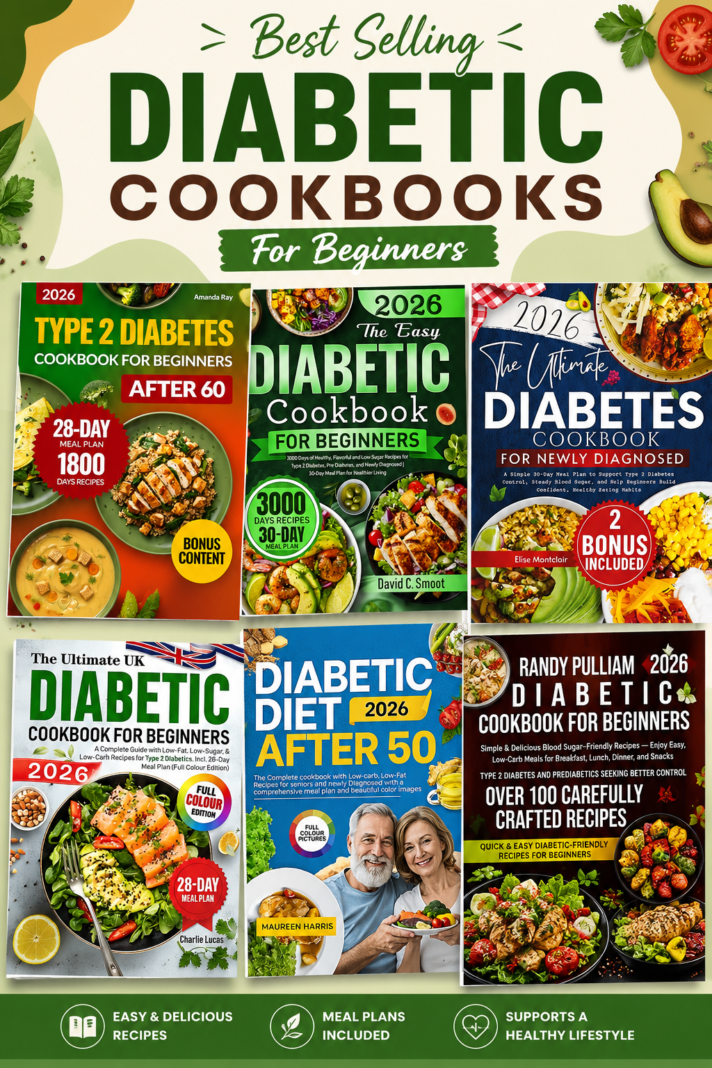 Diabetic Recipes Cookbooks Bundle 2026 For Beginners