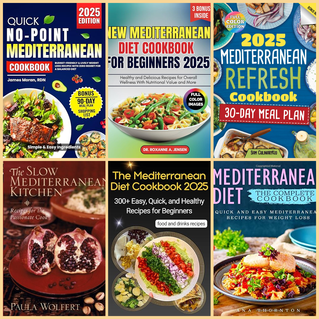 MEDITERRANEAN RECIPES COOKBOOKS BUNDLE ( 2024 )